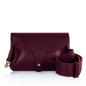 Bolso bandolera de cuero italiano con correa ancha y gruesa - Mediano - PS587 - Product Image 4