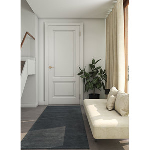 Alfombra de Lana Azul Acar, Tejida a Mano, Modelo CX-2629, Rectangular de 4m para Pasillo, 10mm de Grosor, Viscosa de Color Sólido para el Hogar - Alfombras Jaipur US - Product Image 6