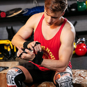 Cuero de vaca de alta resistencia Entrenamiento de gimnasio Levantamiento de pesas Empuñaduras de cuero de ante Accesorios de fitness Entrenamiento de potencia de dedo - Product Image 6