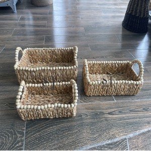 ถาดรองน้ำทำจากเวียดนามถาดเสิร์ฟพร้อมที่จับตกแต่งบ้านเป็นมิตรต่อสิ่งแวดล้อม - Product Image 3