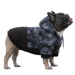 Sudadera con Capucha para Perro, Diseño Camuflaje Gris, Felpa Suave, Cálida y Acogedora, para Perros Pequeños y Medianos - Product Image 3
