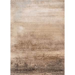 พรมขนสัตว์ผสมไหมไผ่ถักมือสีเบจและสีน้ำตาลลายAbstract รุ่น Kavi Afterglow สำหรับตกแต่งบ้าน ห้องนั่งเล่น และทางเดิน รุ่น Eskm-04 - Product Image 1