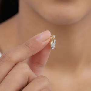 Pendientes de oro Moonbeam Diamond - Product Image 3