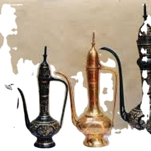 งานฝีมือทองเหลือง Aftaba ด้วยทองคำ - Product Image 1