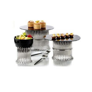 Metal Buffet Riser Food Display <b>Stands</b> Customized Size Eco-Friendly Superior Quality <b>Cake</b> Server for Home and Restaurant Usage - Product Image 4