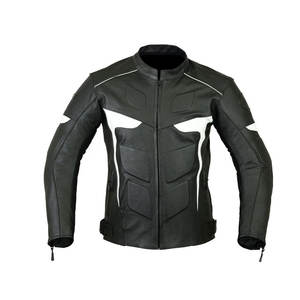 Blouson en cuir pour homme, style motard, course moto, blouson de moto en cuir pour homme - Product Image 1
