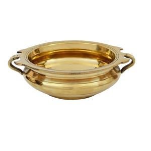Venta al por mayor Urli Bowl latón decorativo Showpiece color dorado acabado para la mesa del hogar Pooja Room Diwali decoración hecha a mano latón urli - Product Image 1