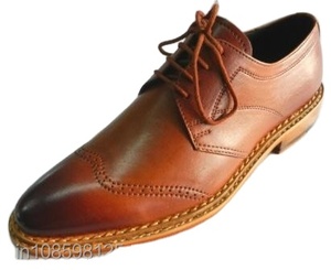 Chaussures habillées Oxford en cuir pleine fleur marron foncé faites à la main pour hommes, avec logo personnalisé, soutien de la voûte plantaire et rehaussement de la taille - Product Image 2