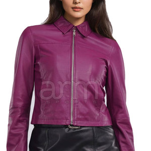 Lightweight Breathable <b>Winter</b> <b>Jacket</b> Custom Made Design New Style Fashionable <b>Leather</b> <b>Jacket</b> For Women Made In Pakistan - Product Image 4