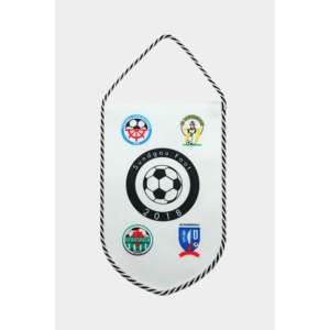 Premium Double Sided Crystal Satin Custom <b>Banner</b> Portable Oval Cut Black White String with Silk Screen Printing - Product Image 1