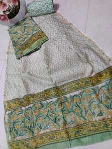 Custom Made Border Design <b>Silk</b> Screen Printed <b>Fabrics</b> in Pastel Colors Ideal for Use in Home Textile and Apparel Manufacturing - Product Image 4