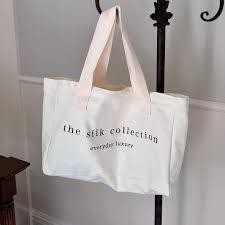 Sac fourre-tout en toile 100% coton de haute qualité personnalisé avec fermeture à l'épaule sac en tissu réutilisable avec logo personnalisé - Product Image 4