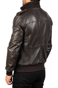 Nouveau style personnalisé de meilleure vente Veste en cuir vintage à manches longues en cuir véritable originale personnalisée de qualité supérieure pour hommes - Product Image 4