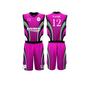 Custom Pro Style <b>Basketball</b> Uniform Set Quick Dry Breathable Polyester Jersey And <b>Shorts</b> Team Sportswear For Men <b>Women</b> Youth - Product Image 4