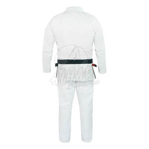 Traje de BJJ Gi blanco hecho a medida de Pakistán, uniforme de Jiu Jitsu tejido de perlas para entrenamiento y competición, traje de Jiu Jitsu - Product Image 6