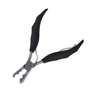 Alicates profesionales para extensiones de cabello de acero inoxidable de alta calidad, Kit de alicates de Color negro mate, herramientas para extensiones de cabello humano con cuentas - Product Image 1