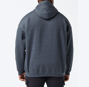 Sudadera con Lavado Ácido para Hombre, Sudadera de Poliéster Lisa para Impresión Personalizada, Sensación de Algodón, Sudadera Extra Grande para Hombre, Básica, Mezcla de Algodón - Product Image 2