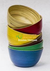 100% bol en bambou biodégradable/bol à salade en bambou/bol à mélanger en bambou avec le prix le moins cher et la vente en gros - Product Image 3