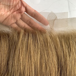 Cheveux humains brésiliens de qualité supérieure pour femmes noires densité 150%, HD Transparent Swiss Lace Frontal Closure,Hd Lace Frontal Clo - Product Image 4
