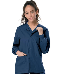 Veste de gommage médicale de qualité de confiance pour les infirmières et les médecins Aspect professionnel en tissu denim léger et durable - Product Image 6