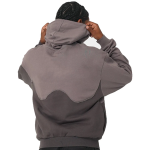 เสื้อสวมศีรษะโอเวอร์ไซส์ผ้าฝ้าย100% ผ้าเทอร์รี่เสื้อมีฮู้ดโลโก้ออกแบบได้ตามต้องการ - Product Image 2