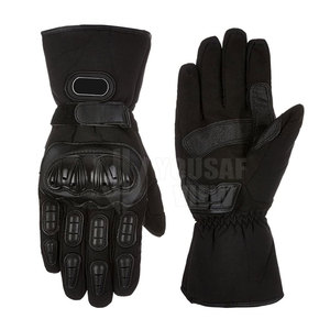 Guantes de moto de protección de mano de dedo completo de cuero suave Guantes de carreras de motos transpirables - Product Image 1