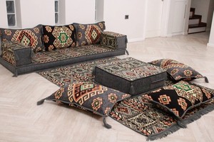 Asientos de suelo árabe Sofá de suelo árabe Piso de asiento Árabe | 12 piezas, 28 bailes con esponja - Product Image 2