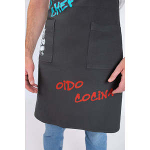 Tablier de travail en cuir et coton IRAS, robuste, réutilisable, pour cuisine et nettoyage alimentaire, avec logo brodé, idéal pour mariages et Noël - Product Image 5