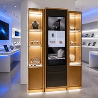Vitrine interactive à écran tactile intelligent avec écran numérique pour magasin de détail et salle d'exposition