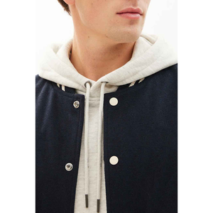 Custom Embroidery Patch Satin Varsity Jacket Men Casual Baseball Sports Letterman Bomber Fur Decoration Zipper Waterproof Winter - Product Image 5