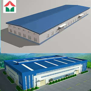 Nhà máy cung cấp Kim Loại xây dựng kết cấu thép nhà kho lớn nhịp hội thảo kết cấu thép nhà kho - Product Image 2