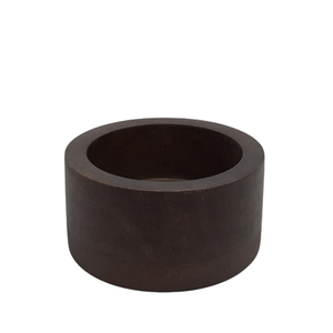 Vela redonda de metal de tamaño mediano votiva en negro excelente para el hogar y la Decoración de mesa de boda ocasiones navideñas modernas personalizadas - Product Image 6