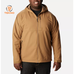 Chaqueta Softshell para hombre con logotipo personalizado a la venta, chaqueta Softshell de manga larga para hombre con nuevo diseño, chaqueta Softshell de poliéster y nailon - Product Image 1