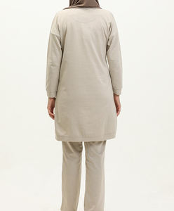 Nouveau Design Fitness Style Sport Traditionnel Musulman Abaya Longue Robe Survêtements à Capuche Islamique Femmes Musulmanes Ensemble de Vêtements de Sport - Product Image 4