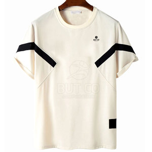 เสื้อยืดสลิมฟิตสำหรับผู้ชายผ้าคอตตอนสี100% ปรับแต่งได้ดีไซน์ล่าสุด - Product Image 1
