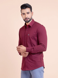 เสื้อถักแขนยาวพรีเมี่ยมสำหรับผู้ชาย, เสื้อเชิ้ตแขนยาวคลาสสิกสวมใส่สบายอเนกประสงค์เหมาะสำหรับโอกาสทางการ - Product Image 4