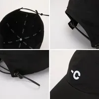 Gorra de Béisbol Deportiva Casual de Estilo Urbano de 6 Paneles con Logotipo Bordado, Cierre de Cordón Ajustable Vintage, Elástica y Ajustada con Patrón de Letras