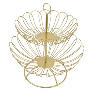 Corbeille à fruits en métal pour le bureau, le garde-manger, permettant un accès facile aux collations saines et la maintenue d'une zone propre et organisée - Product Image 2