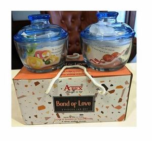 ชุดโหลแก้วใสสำหรับเก็บอาหาร ยี่ห้อโฮมแบรนด์ ทรงกลม ขนาด 250 มล. 2 ใบ ใช้กับไมโครเวฟและช่องแช่แข็งได้ ใช้ซ้ำได้ ปลอดภัยต่อสุขภาพ ดีไซน์สวยงาม - Product Image 6