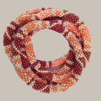 Bracelets à pampilles roses pour enfants, perles japonaises/verre, longueur flexible, motif géométrique romantique, faits à la main au Népal