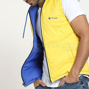 Gilet matelassé isolé de haute qualité pour homme, respirant, décontracté, vêtement d'extérieur pour les activités de plein air en hiver, léger, 100% polyester - Product Image 4