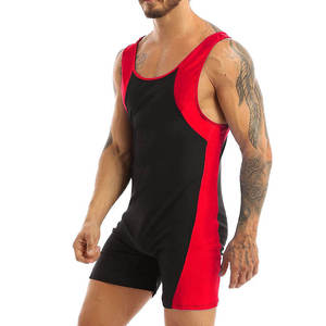 Camiseta de lucha libre ligera de alta calidad OEM personalizada con característica elástica Tela de Spandex 100% duradera para lucha libre masculina - Product Image 6