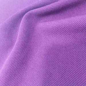 100% polyester extensible sergé tissu doux Durable 2 voies résistant aux rides vêtements pour filles personnalisé à la mode Durable vêtements de travail - Product Image 1