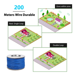 Sistema de Valla Inalámbrica para Entrenamiento de Perros, Resistente al Agua, <span class=keywords><strong>Collar</strong></span> Recargable, 200M, Descarga Electrónica, Negro, ABS+Nailon, Superventas - Product Image 5
