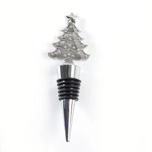 Hot Sales Christmas Decorative <b>Bottle</b> <b>Stopper</b> for Wine Decoration Christmas Tree Shape Aluminium <b>Bottle</b> <b>Stoppers</b> for Wedding - Product Image 1