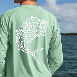 Sublimated <b>Sun</b> <b>Protection</b> <b>Clothing</b> for Fishing Jersey Low Price Good Quality New Shape Sublimation Fishing Jerseys - Product Image 3
