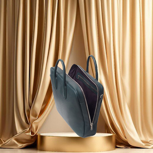 กระเป๋าเอกสารหนังจระเข้แบบแข็งวินเทจกระเป๋าเอกสารสไตล์เรโทรหรูหรา - Product Image 6