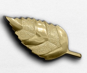 Plato DE SERVICIO DE ALUMINIO niquelado hecho a mano de la mejor calidad en relieve para ensaladas y platos - Product Image 6