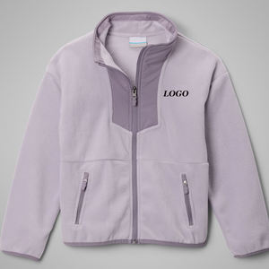 Sweat-shirt pour garçons avec col montant, design décontracté, logo personnalisé, poche et fermeture éclair, couleur unie et prix abordable - Product Image 1