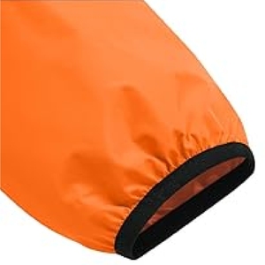 Chaqueta de nailon con capucha impermeable negra con logotipo personalizado regular de alta calidad - Product Image 4